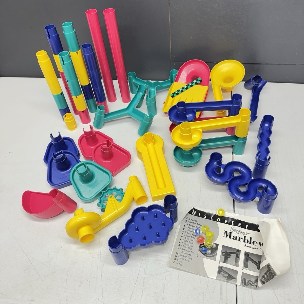 Discovery Toys Super Marbleworks Raceway Construction Set 50 Pieces READ